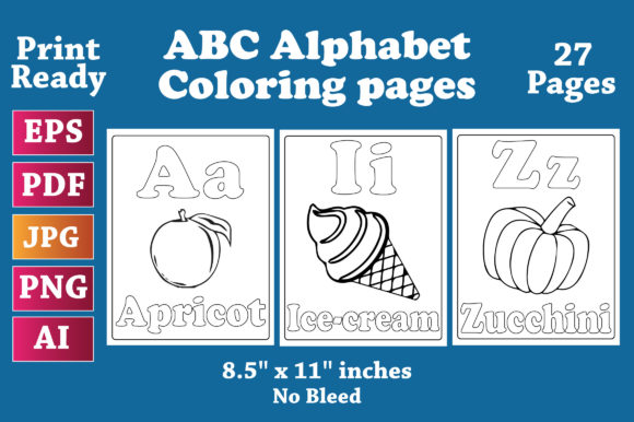 ABC Alphabet Coloring Pages for Kids
