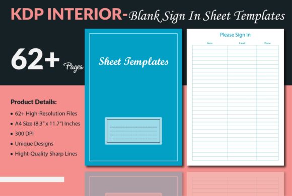 Blank Sign in Sheet Templates for KDP Interior