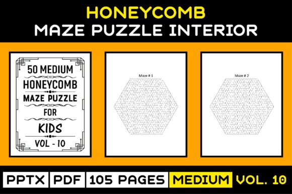 Engaging and Educational: 50 Medium Kids Maze Puzzle Interior V-10 for Creative Learning