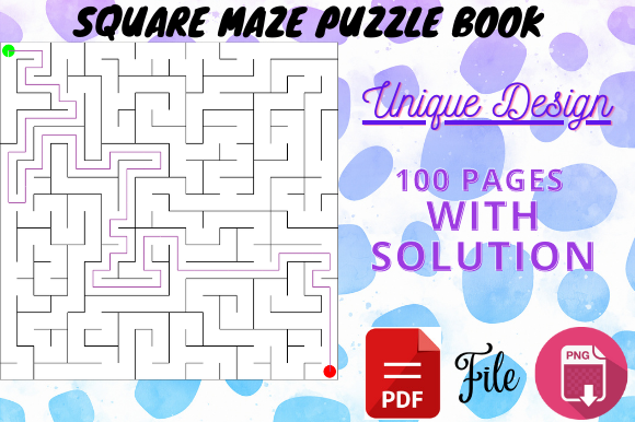 Explore Creativity with Square Maze Interior Book