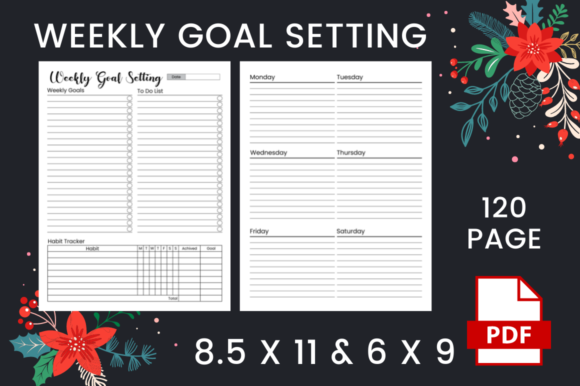 Maximizing Your Productivity with Weekly Goal Setting KDP Interior