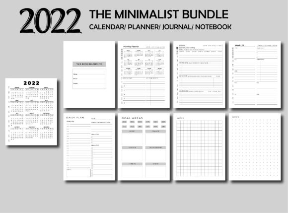 Planner, Journal Notebook 2022 KDP