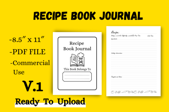 Recipe Book Journal Vol.1: A Strategic Tool for Achieving Culinary and Business Goals