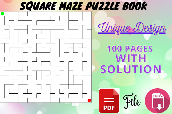 Square Mazes for KDP Activity Book: A Creative Boost for Your Publishing Business