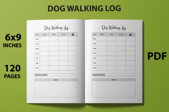 Strategic Use of a Dog Walking Log Book Journal for Enhanced Planning and Productivity