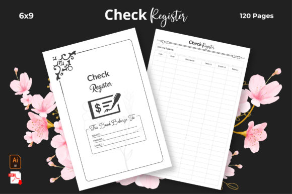 Streamline Your Financial Tracking with Check Register Log - KDP Interior