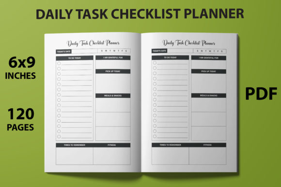 Streamline Your Projects with a Daily Task Checklist Planner - KDP