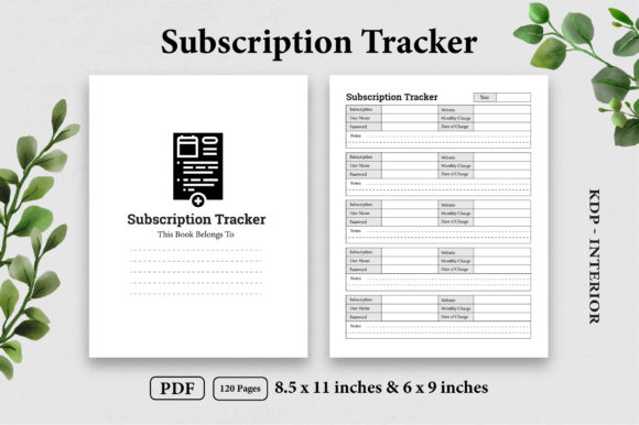 Subscription Tracker Vol-5: A Comprehensive Tool for Managing Your Subscriptions