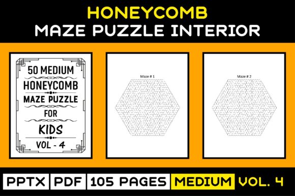 Unlock Creativity and Fun with 50 Medium Kids Maze Puzzle Interior V-4