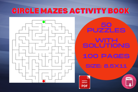 Unlock Creativity with Circle Maze Activity Interior for Your KDP Business