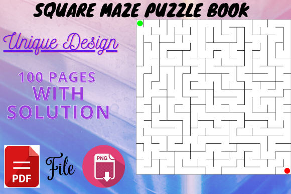Unlocking Creativity and Engagement with Square Maze Puzzle Book Interiors