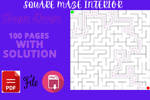 Unlocking Creativity with Square Maze Activity Interior KDP