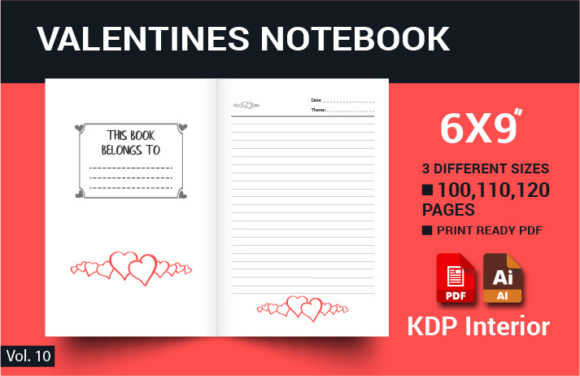 Valentines Lined Notebook Interior: A Perfect Blend of Style and Functionality