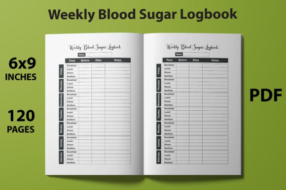 Weekly Blood Sugar Logbook - KDP: A Practical Tool